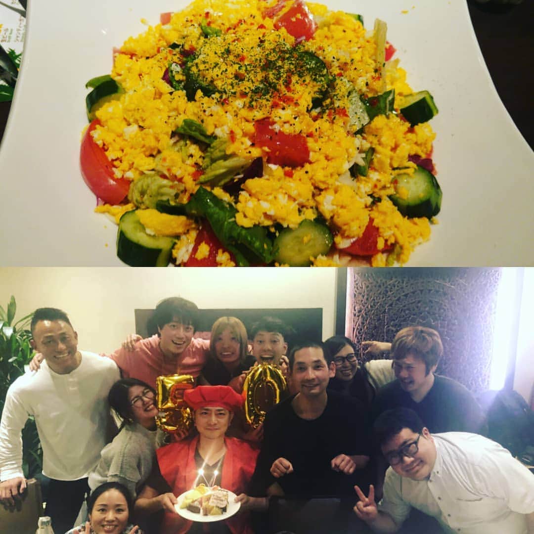 山本しろうさんのインスタグラム写真 - (山本しろうInstagram)「トマトはやっぱり彩り野菜のミモザサラダにかぎる #二日で一トマト #ミモザサラダ #ケンキ #誕生日会 #50歳 #赤いちゃんちゃんこ #トマト #トマト！！」4月7日 12時23分 - yamamotoshiroto