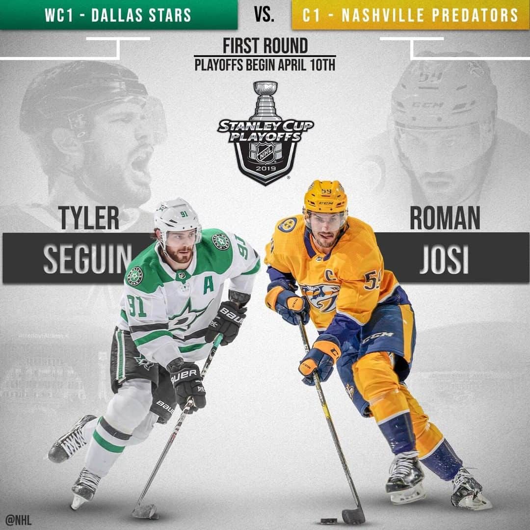 NHLさんのインスタグラム写真 - (NHLInstagram)「This will be a good one.  @dallasstars vs. @predsnhl in the First Round. Who's your choice? #StanleyCup」4月7日 12時37分 - nhl
