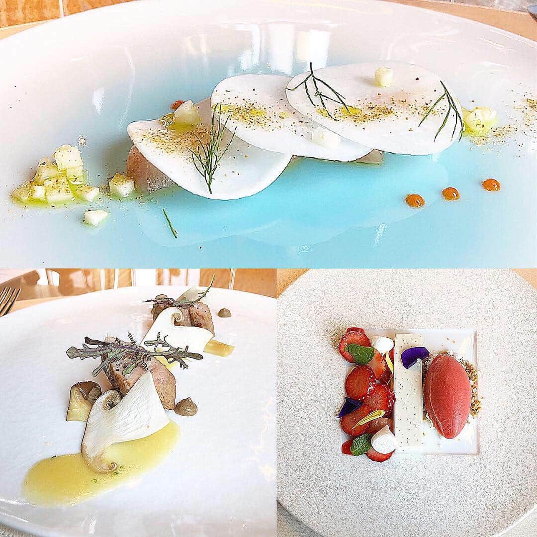 のインスタグラム：「👗🥂🍽… ・ 四月はじまりの週末は。 ご招待いただきました。 ファッションショーへ。  そして。ショーのあとは。 今年の３月２１日に。 リニューアルオープンされました。 リストランテ10階へとご案内頂き。 お店よりランチをご馳走になりましたの巻。  器からお料理までが。 すべてタイプすぎて。  終始ニマニマがとまらないかんじは。 いいなぁ…と。しあわせのひとコマ。  ワインはすべてイタリア産にて。 お料理に合わせた白赤は個性的。  ワイン好きには満足な。 お料理の味付けと量と。  おうちごはんの参考にしたい。 ワインのお供なひとコマより。  今年は気になるアイテムが なくて残念でしたけれども 意外にも水着がかわいくて 気になる夏のアイテムかな ・ ・ ・ ・ ・ 🌸" 作品展示情報… ・ 『第7回 郷さくら美術館 桜花賞展』 … 会場：郷さくら美術館 ・ 「郷さくら美術館　桜花賞」展は、「桜」を描いた現代日本画を多くの方々にご覧頂き、日本画の素晴らしさを再発見してもらうことを目的とした展覧会です。今回もこれからの活躍がますます期待される日本画家31名が、日本美術でおなじみの「桜」という大変難しいモチーフを相手に、それぞれの持ち昧を生かした個性的な素晴らしい桜の絵画に仕上げています。現代日本画家たちの個性を、豊かな桜花の美しさを、どうぞお楽しみください。  東京都目黒区上目黒1-7-13　 TEL：03-3496-1771  東急東横線、東京メトロ日比谷線 中目黒駅より徒歩５分 ◼︎詳しくはホームページをご覧ください … ・ ・  #🌸 #春 #spring #銀座 #ginza #銀座ランチ #エンポリオアルマーニ #emporioarmani  #ランチ #lunch #food #ristorante #armaniristorante  #armani の #おもてなし #Italian #champagne #bianco #rosso #meat #seafood #お肉 #colorful #vegetable #dessert #sweets #strawberry #cake  #日本画家 の #外出こんなもん」