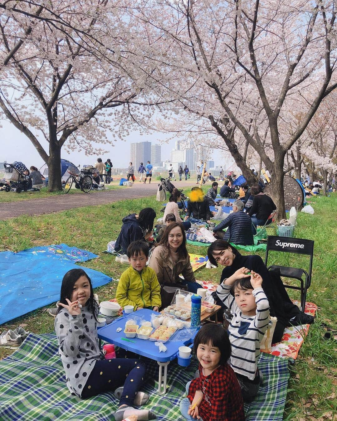 鈴木サチさんのインスタグラム写真 - (鈴木サチInstagram)「今日は姉家族と多摩川沿いでお花見🌸 天気も良くて、桜の下で気持ちよかったぁ😊👍👍 姪っ子(前髪切ってせつこになってた)は鼻が垂れてて可愛かった💕💕💕 #mama #mother #model #family #花見 #tamagawa #tokyo #japan」4月7日 16時07分 - sachi_suzuki