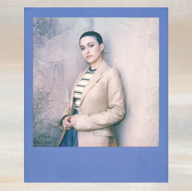 のインスタグラム：「A #MiuMiuBTS portrait of @__mutantalia__, the star of ‘Shako Mako’ by @HaileyBentonGates. Watch the latest #MiuMiuWomensTales film on miumiu.com! Polaroid by #KimiSelfridge.」