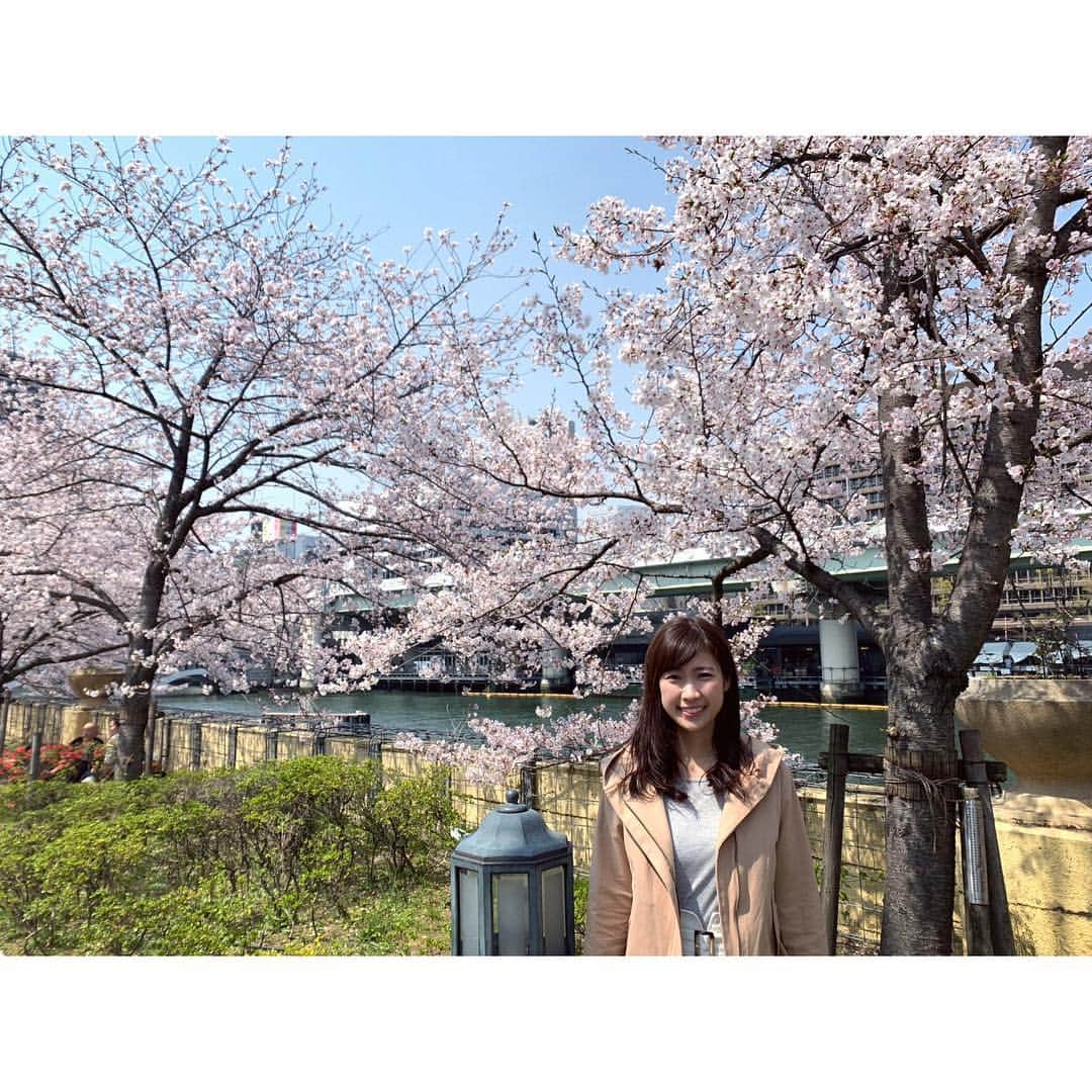 玉巻映美さんのインスタグラム写真 - (玉巻映美Instagram)「大川沿いの桜を見ながらお散歩🌸 今日は天気が良くて気持ちよかったです🙆‍♀️」4月7日 18時13分 - eimi_tamamaki