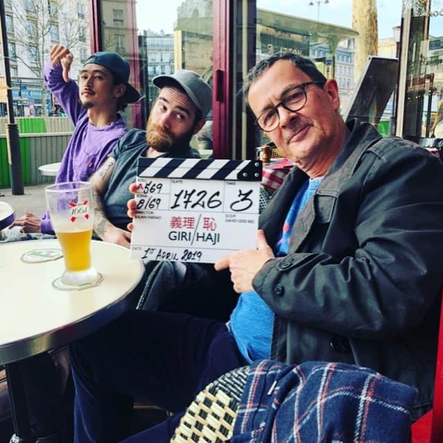 窪塚洋介のインスタグラム：「To Paris,,, Good bye London. I Love you so much. See you soon. #girihaji #netflix #bbc #yosukekubozuka」