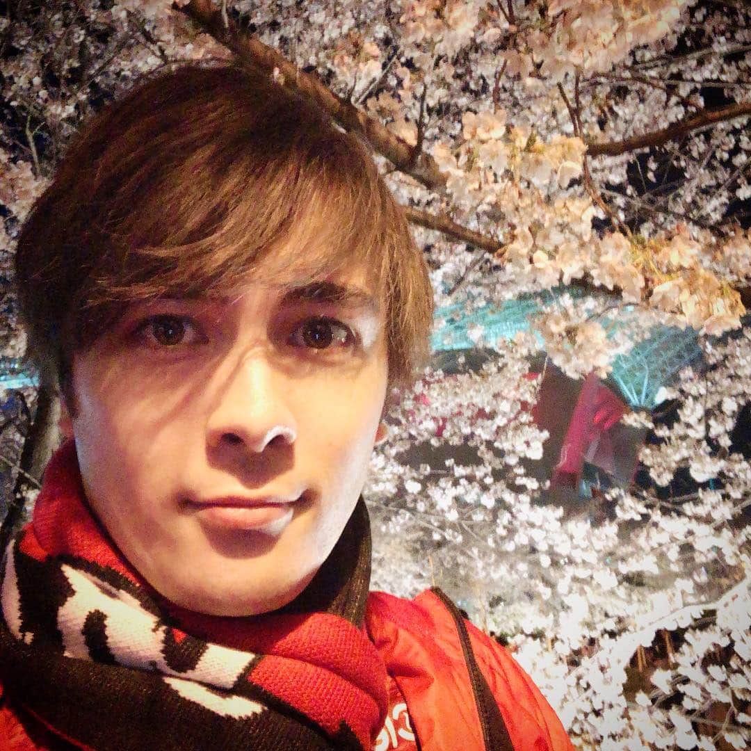 冨森ジャスティンのインスタグラム：「埼スタ！ 桜！ 花見したい・・・。」
