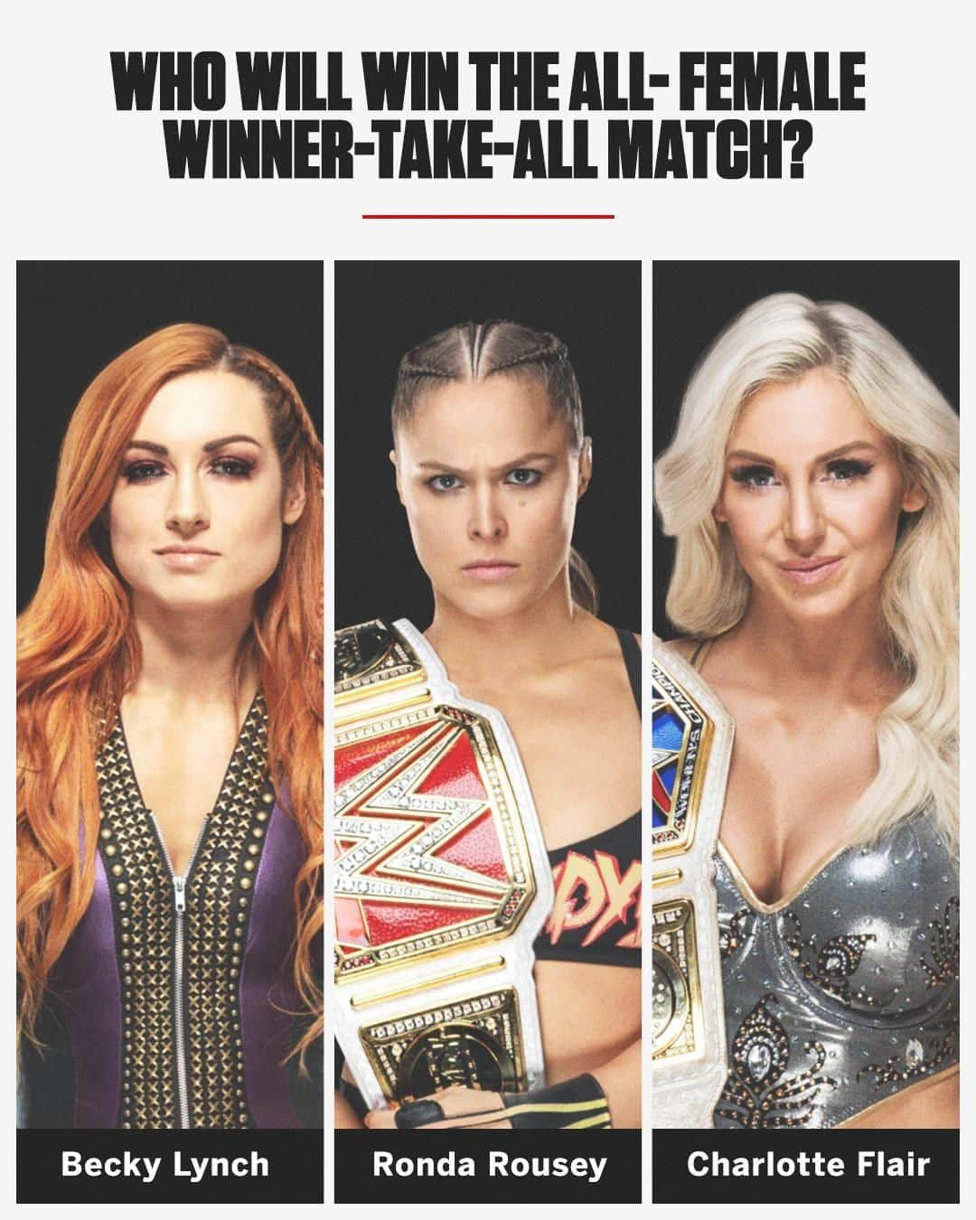 espnさんのインスタグラム写真 - (espnInstagram)「History will be made Sunday night. Who will win the first-ever women's main event at WrestleMania?」4月8日 5時00分 - espn