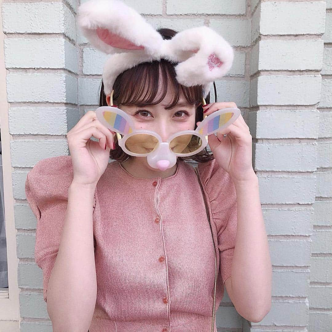 よねいはるかさんのインスタグラム写真 - (よねいはるかInstagram)「ちらっ。 やっとこの季節がきたー！大好き！ #ディズニーイースター #🐰🌷」4月7日 21時33分 - rabbit____2