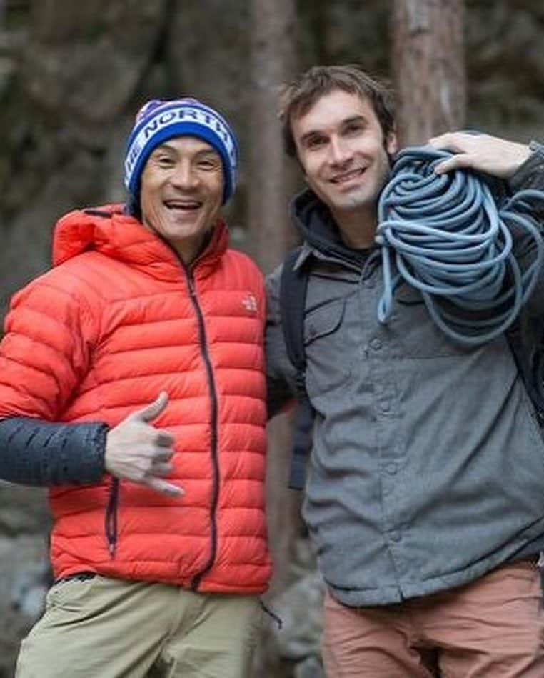 平山ユージさんのインスタグラム写真 - (平山ユージInstagram)「We spend a day of climbing with @chris_sharma in Gozeniwa. It was surrounded by wonderful energy with @sachiamma and other local climbers✨✨ Chris and Sachi repeat my new route “Time Machine” 2nd and 3rd ascent 🙌🏻🙌🏻🙌🏻 also I send connection of Time Machine. It call “Climb Machine 8c+”as well.  クリスとのクライミングを御前岩で1日過ごした。さちや地元クライマーと共に素晴らしいエネルギーに囲まれていました。クリスとさちはTime Machineを第2登、第3登に成功、それから自分もTime Machineのコネクション、Climb Machine 8c+に成功できた！！ Photos @deloprojet  @thenorthfacejp  @blackdiamond  @beal.official  @climbskinspain  @climbparkbasecamp  @basecamptokyo  @boulderpark_basecamp  #gozeniwa」4月7日 21時39分 - yuji_hirayama_stonerider