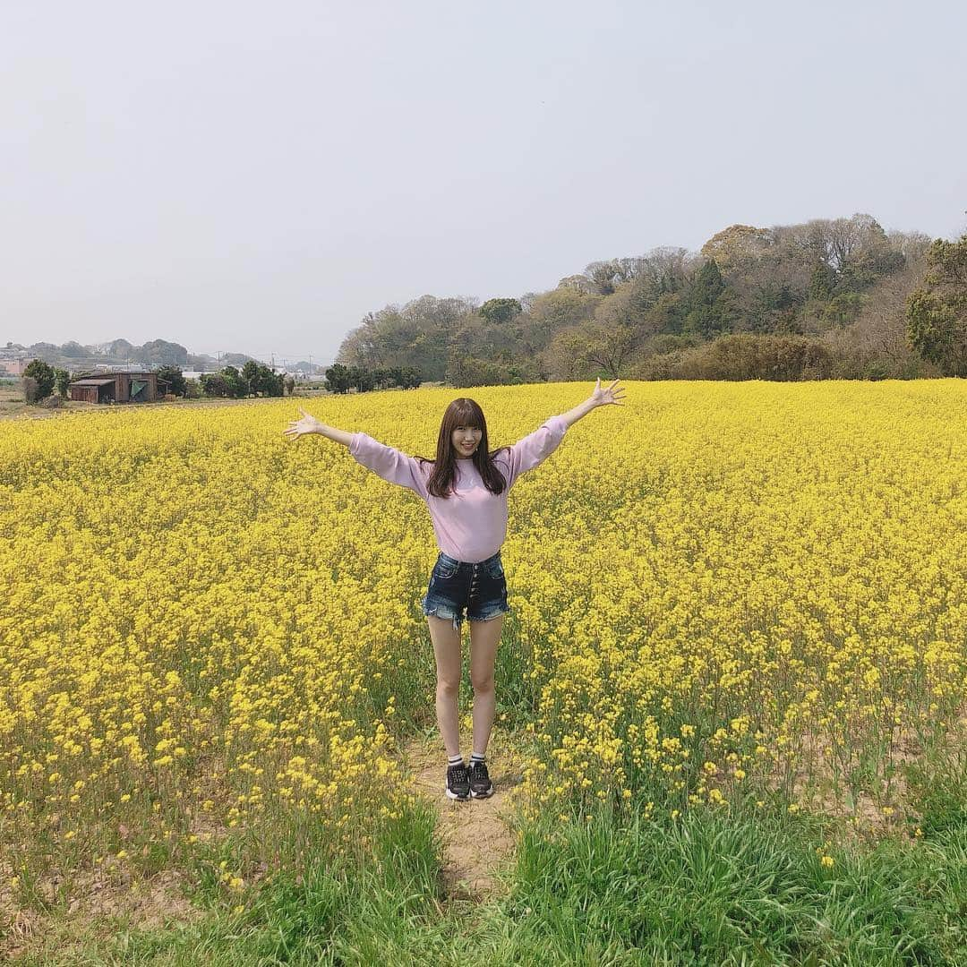 田中菜津美さんのインスタグラム写真 - (田中菜津美Instagram)「なつみの"な" は菜の花の"菜"〜〜🌼💕 . かわいい〜あげ😍 . (ちゃんと入れるとこしか入ってません) #ootd #景色 #風景 #花 #お花 #菜の花畑 #flower #インスタ映え #style #春 #かわいい #花見」4月7日 22時10分 - natsumitanaka_0810