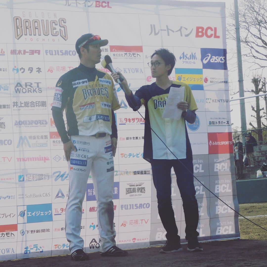 西岡剛のインスタグラム：「ホーム開幕戦も勝利💪 チームが勝つって最高の気分👍  #栃木ゴールデンブレーブス  #西岡剛」
