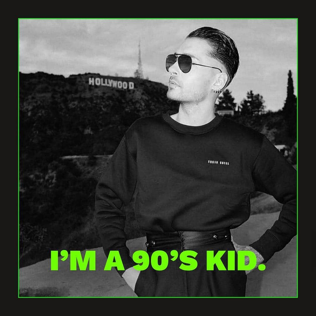 ビル・カウリッツさんのインスタグラム写真 - (ビル・カウリッツInstagram)「„Ich bin ein 90‘s Kid. Mein Label spielt mit den  Fashion Fauxpas dieser Zeit und interpretiert sie neu. Ich mixe den Kleinstadtgeist und Hooligan Look von Magdeburg mit dem Glamour aus LA. Check out my line on @magdeburglosangeles “」4月7日 22時19分 - billkaulitz