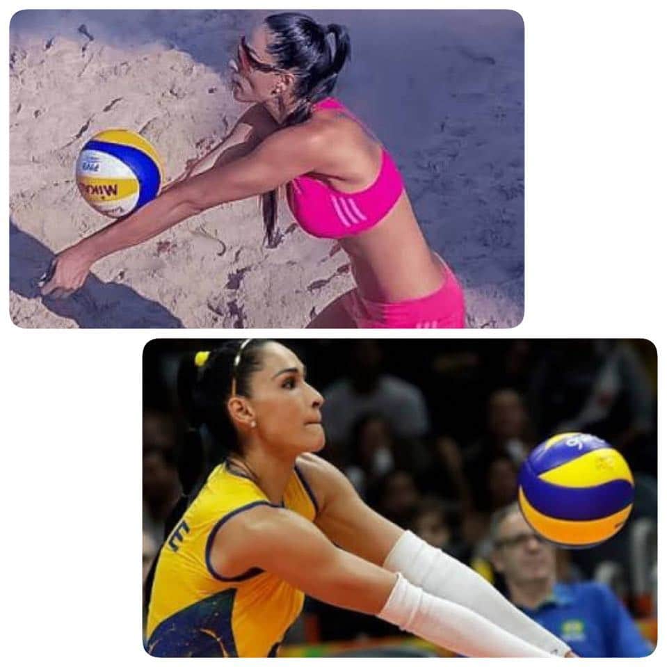ジャケリネ・カルバリョさんのインスタグラム写真 - (ジャケリネ・カルバリョInstagram)「🤷🏻‍♀️ Vcs preferem.... Jaque na quadra ou Jaque na areia????? Quero ver qual a opinião de vcs!!!🧐 #voleibol #volleyball #beachvolley #amor #esporte #bola #quadra #areia #domingo」4月7日 22時46分 - jaqueline