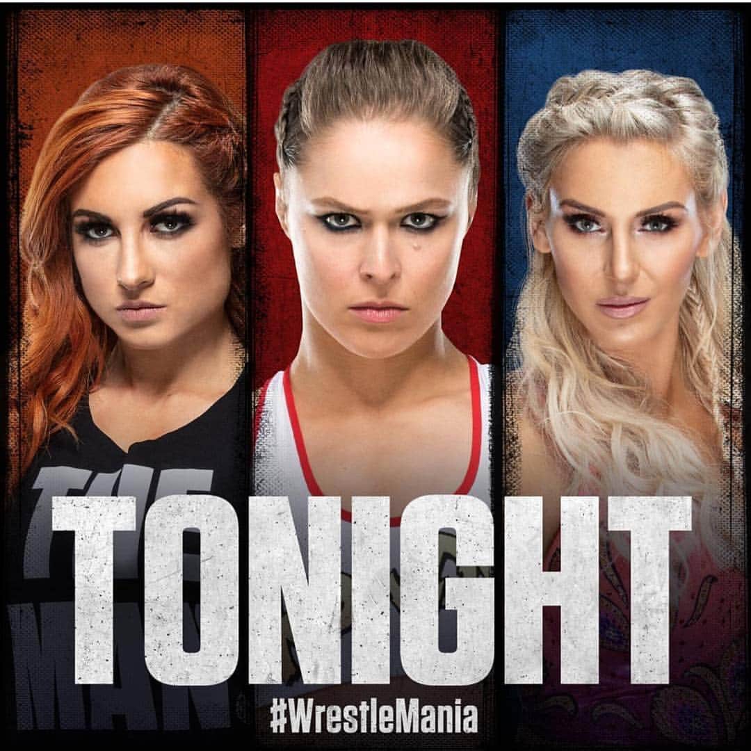 ロンダ・ラウジーさんのインスタグラム写真 - (ロンダ・ラウジーInstagram)「TONIGHT #RondaVsCharlotteVsBecky #wrestlemania35 streaming live on #WWEnetwork」4月7日 22時45分 - rondarousey