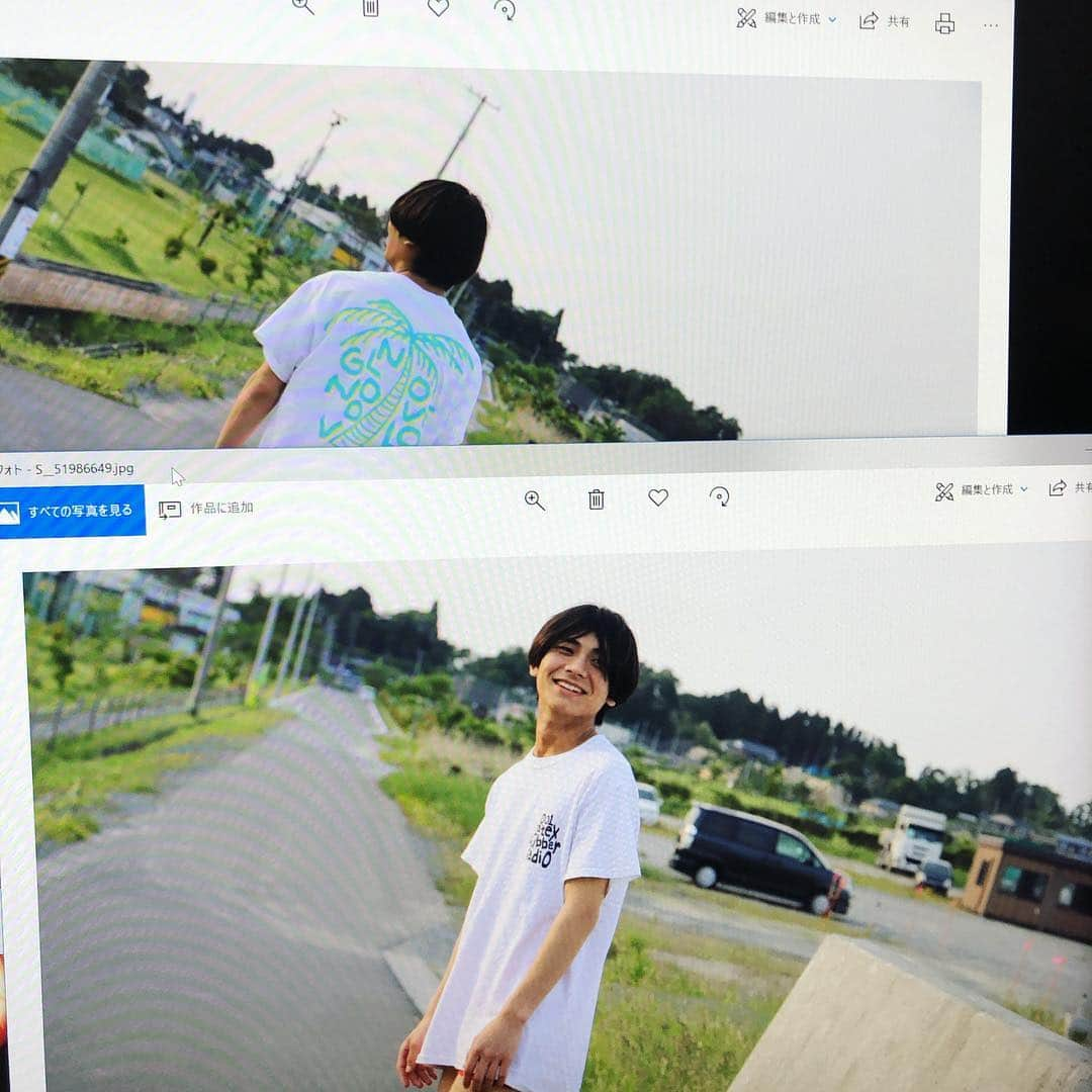 れいなかやま。のインスタグラム：「懐かしいし、わざわざ福島の路上で何してんのって話ですわ笑 早くツアーしたいっす！どっかきて欲しい場所ある！？全国どこでも行ったる〜〜 #shesaidhorny #シセド」