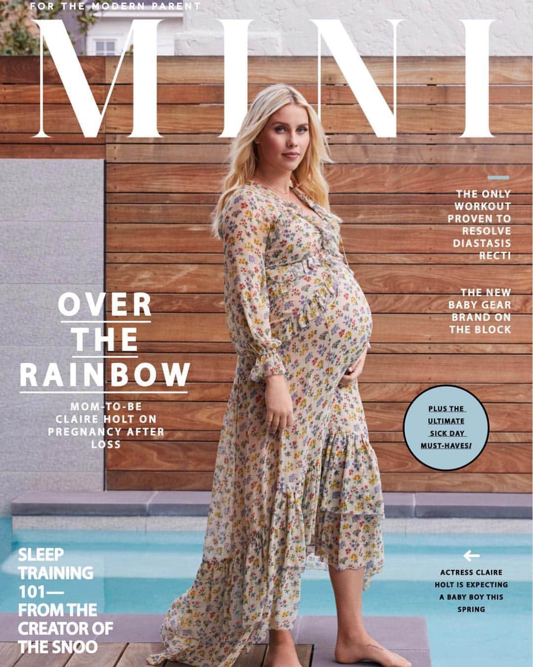 クレア・ホルトのインスタグラム：「Discussing all things pregnancy in the Spring issue of @minimagazine. It’s hard to believe I was still pregnant just over a week ago - it feels like a distant memory!」