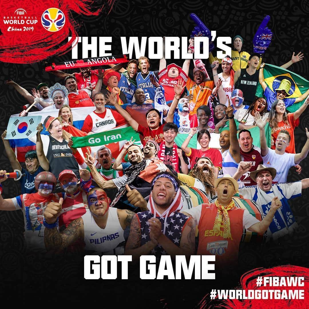 FIBAさんのインスタグラム写真 - (FIBAInstagram)「Which country got the most game? 🌎🌍🌏 #WorldGotGame . 🎟 Tickets for the @FIBAWC are available on WorldCup.Basketball/Tickets. Come and support your team in China.」4月8日 2時19分 - fiba