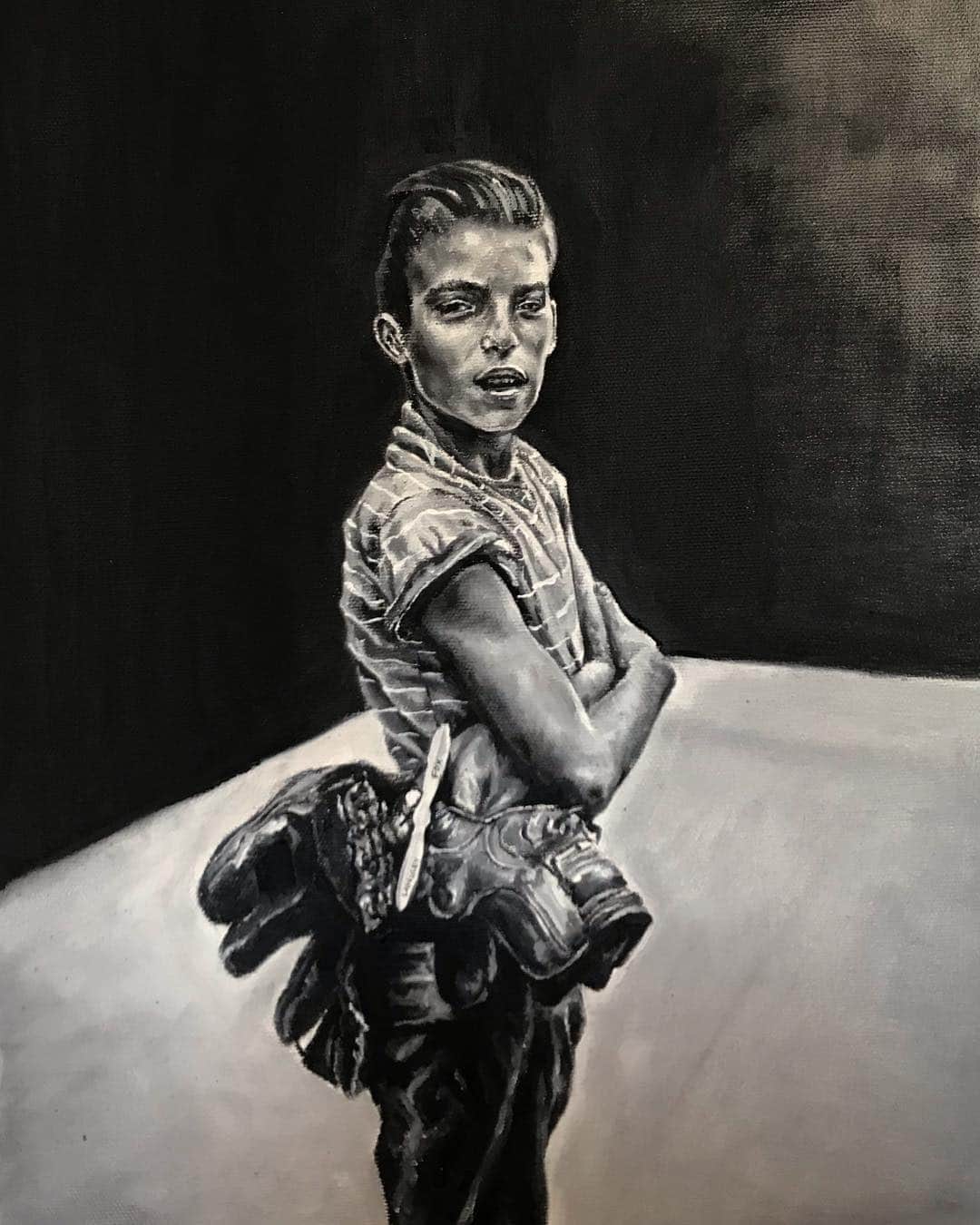 ラングリー・フォックスのインスタグラム：「I made a paint 🥴」