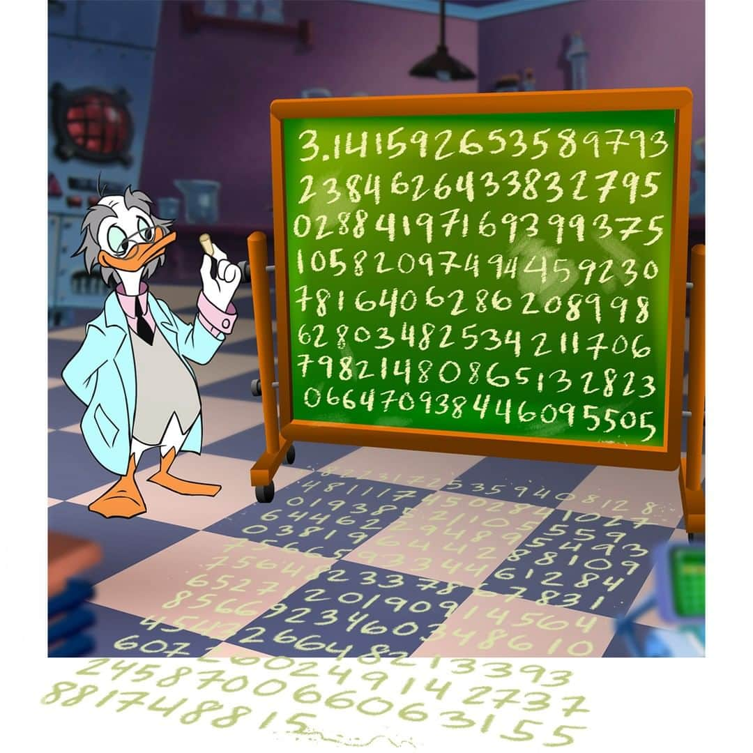 Disneyさんのインスタグラム写真 - (DisneyInstagram)「Class is in session with Professor Ludwig Von Drake! Remember: celebrating #PiDay is easy as π!」3月15日 5時00分 - disney