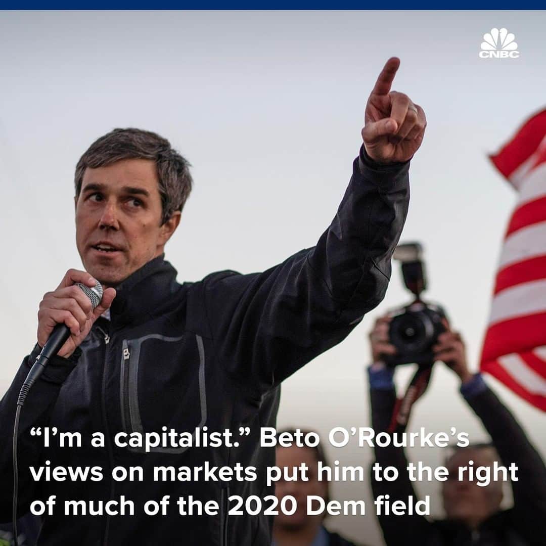 CNBCさんのインスタグラム写真 - (CNBCInstagram)「Beto O'Rourke is running for president. Like Obama, he has sought the middle ground on policy – while his Democratic rivals veer to the left.⁣ ⁣ ⁣ Plenty of prominent voices on the left regard O'Rourke's moderate voting record and his reluctance to vilify Wall Street as fatal flaws.⁣ ⁣ ⁣ "I'm a capitalist. I don't see how we're able to meet any of the fundamental challenges that we have as a country without, in part, harnessing the power of the market," O'Rourke recently told reporters.⁣ ⁣ ⁣ You can read more on his policies, at the link in bio.⁣ ⁣ *⁣ *⁣ *⁣ *⁣ *⁣ *⁣ *⁣ *⁣ ⁣ #BetoORourke #Beto #2020 #Election #Democrat #Center #Policy #Capitalist #Market #WhiteHouse #Politics #Texas #News #BusinessNews #CNBC」3月15日 5時30分 - cnbc