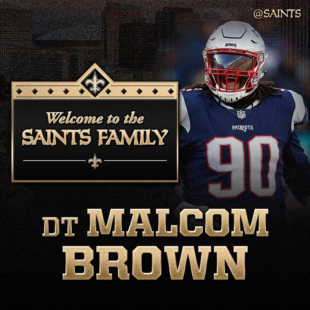 ニューオーリンズ・セインツさんのインスタグラム写真 - (ニューオーリンズ・セインツInstagram)「The #Saints have agreed to terms with DT Malcom Brown on a three-year contract!」3月15日 5時26分 - saints