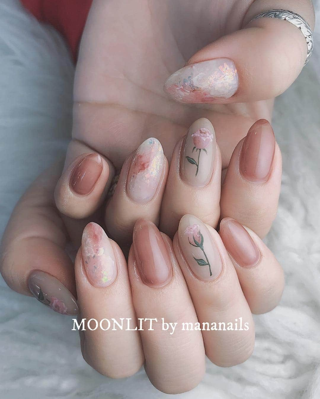 mananailsさんのインスタグラム写真 - (mananailsInstagram)「🌹🌷🌹🌷 ㅤ ☾オフ込み120min」3月15日 8時57分 - mananails