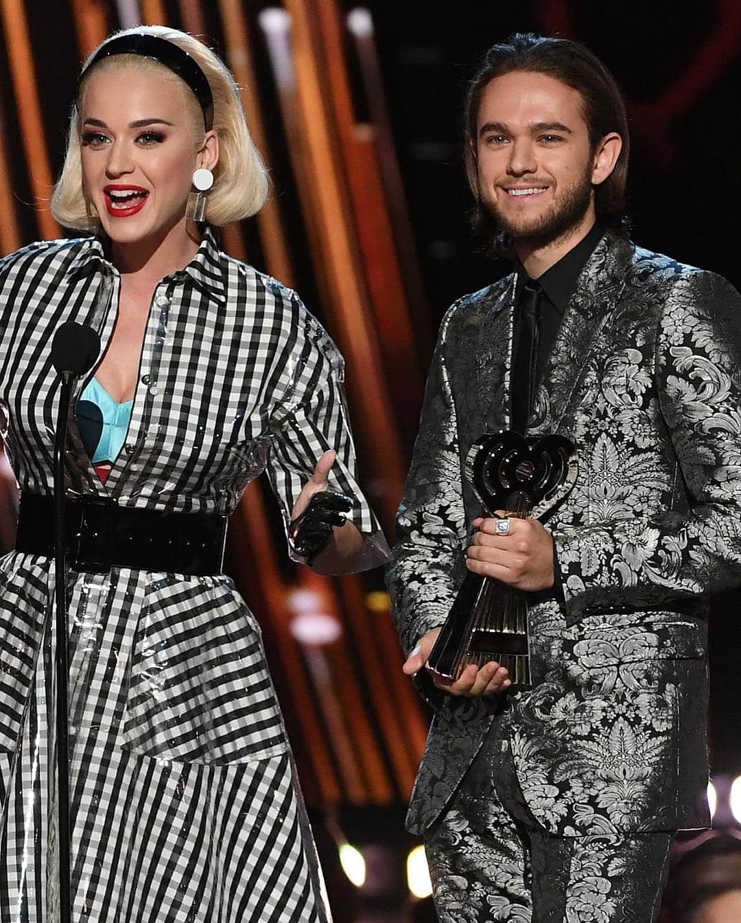 Just Jaredさんのインスタグラム写真 - (Just JaredInstagram)「@zedd & @katyperry in @paskalclothes present together at the @iheartradio Music Awards! #Zeds #KatyPerry #Paskal #iHeartRadioAwards #iHeartRadioMusicAwards Photos: Getty」3月15日 10時06分 - justjared