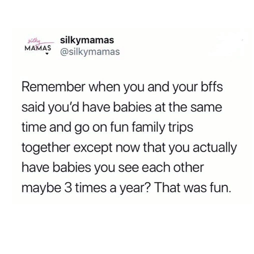 Average Parent Problemsさんのインスタグラム写真 - (Average Parent ProblemsInstagram)「We were all so young and naive back then 😭😭😭 Tag a mom friend who you wish you saw more than three times a year! Follow @silkymamas for more!」3月15日 10時15分 - averageparentproblems