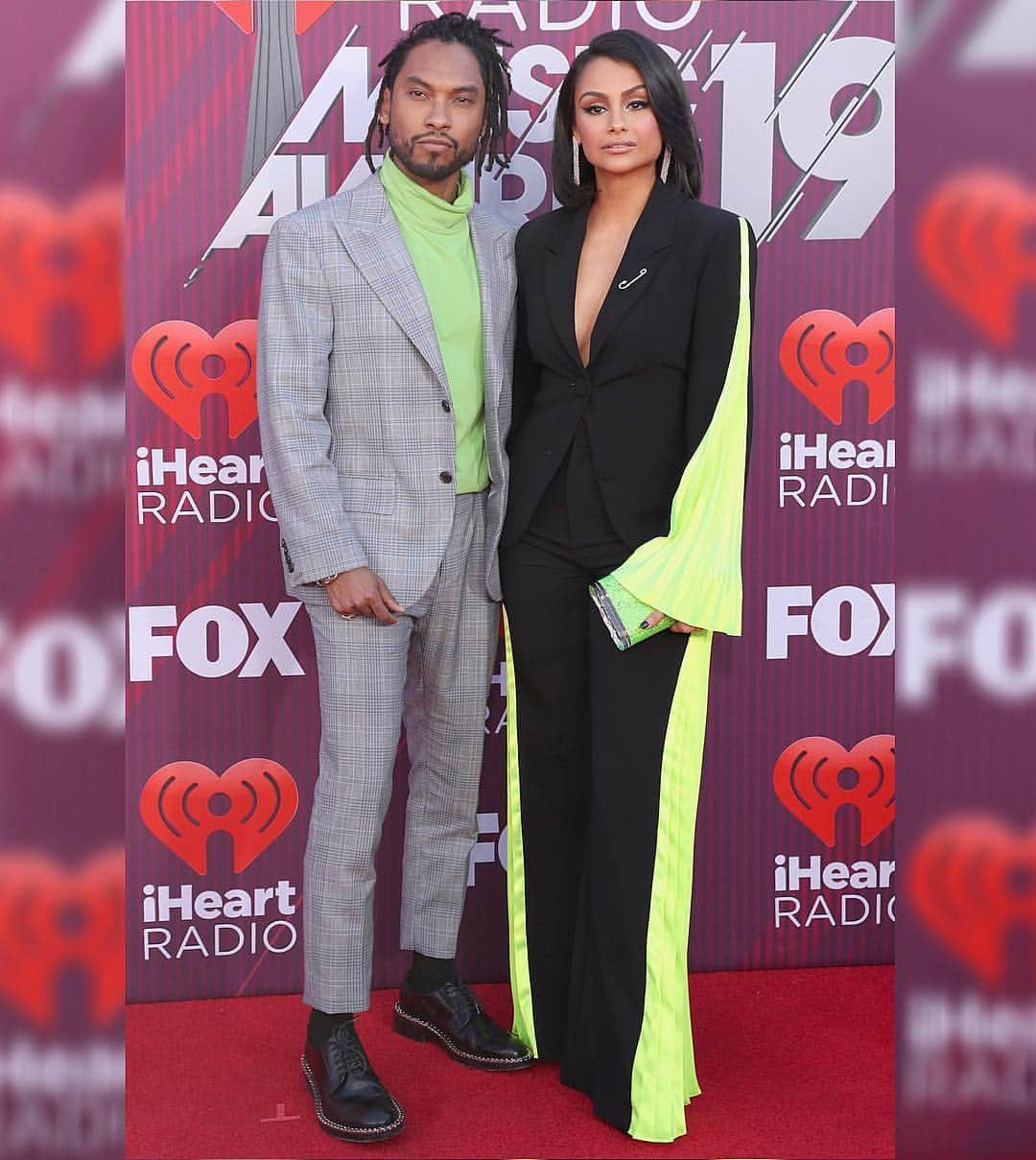 Just Jaredさんのインスタグラム写真 - (Just JaredInstagram)「@miguel and wife @nazaninmandi are a fashionable couple at the @iheartradio Music Awards! #Miguel #NazaninMandi Photos: Getty」3月15日 10時25分 - justjared