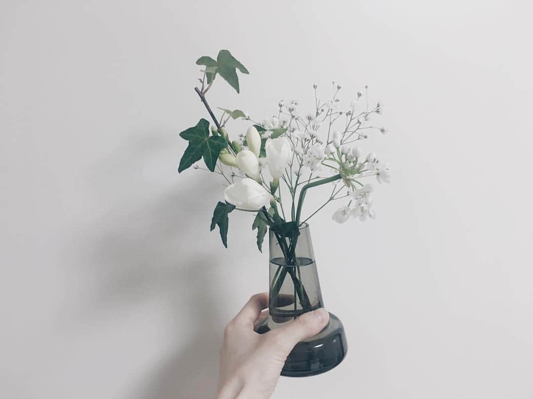 藤野可織さんのインスタグラム写真 - (藤野可織Instagram)「FLOWER 2回目、届きました。フリージアのいい匂いがする。 https://flowr.is （招待コード：03C6） #flower_is #お花のある暮らしはじめました」3月15日 10時38分 - fujinono