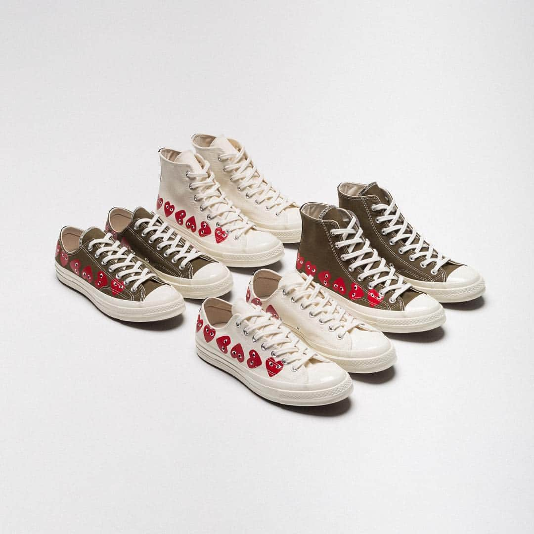 UNDFTDさんのインスタグラム写真 - (UNDFTDInstagram)「Converse x CDG Play CTAS ‘70 // Available Friday 3/15 at Select Undefeated Chapter Stores and Undefeated.com」3月15日 13時43分 - undefeatedinc