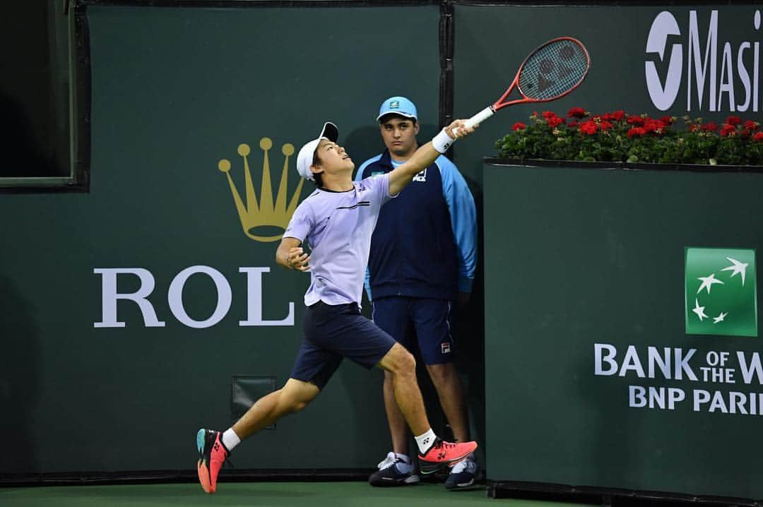 西岡良仁さんのインスタグラム写真 - (西岡良仁Instagram)「Had great time and tough time in @bnpparibasopen . I’m very sorry to funs retired 4R my back injury feeling much better so I hope this is not big problem but I’ll skip @miamiopen take some rest in Japan. I’ll be back on tour from Houston if I can. Thank you for all of support!!!!! See you next year @bnpparibasopen !!!!!」3月15日 14時07分 - yoshihito0927