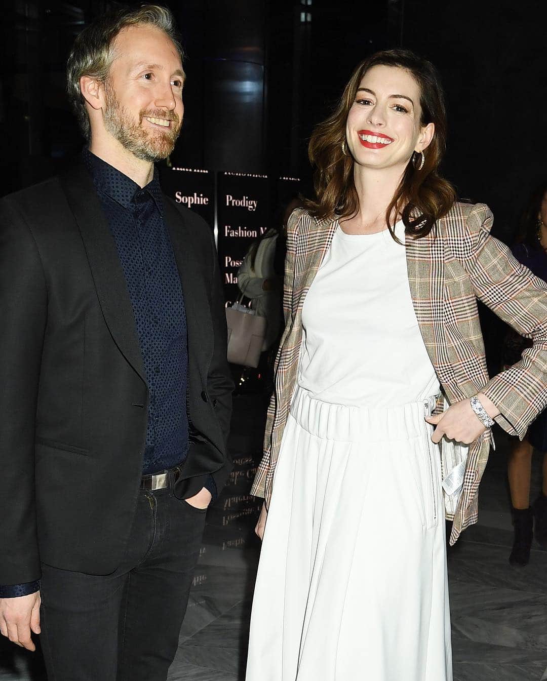 Just Jaredさんのインスタグラム写真 - (Just JaredInstagram)「@annehathaway is joined by husband Adam Shulman at the grand opening of the new @hudsonyards in New York City! #AnneHathaway #AdamShulman #HudsonYards Photos: Getty」3月15日 15時01分 - justjared