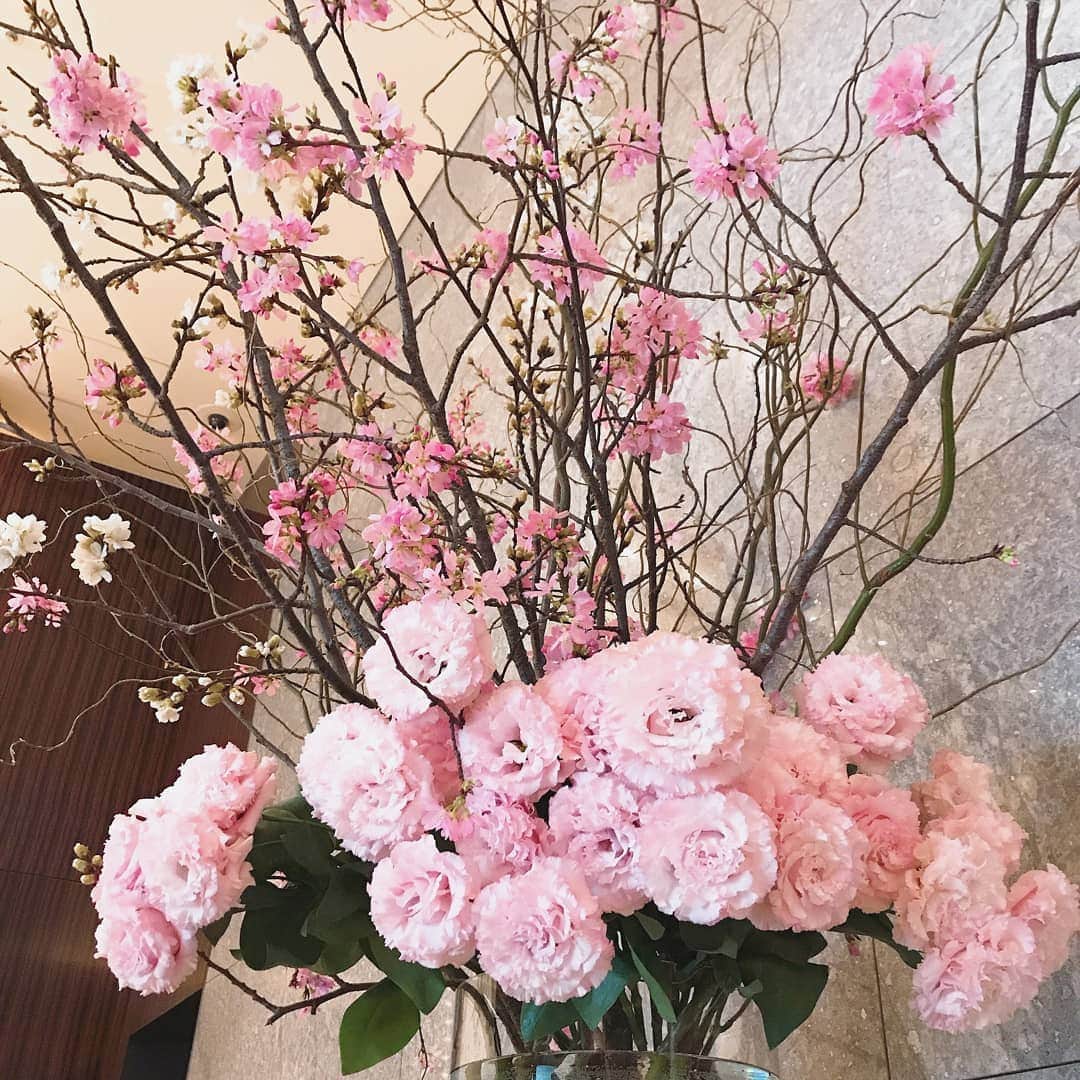 Palace Hotel Tokyo / パレスホテル東京さんのインスタグラム写真 - (Palace Hotel Tokyo / パレスホテル東京Instagram)「桜の開花に先駆けて、ロビーに春の景色が広がります。Spring flowers bloom in the lobby while we wait for the cherry blossoms to bloom in Tokyo.  #花のある暮らし #雲竜柳 #トルコキキョウ #緋桜 #雅桜 #桜 #さくら #サクラ #ロビー装花 #ホテル装花 #ホテルロビー #フロント #レセプション #丸の内 #クリスチャントルチュ #パレスホテル東京 #prettyinpink #flowerstagram #pinkflowers #corkscrewwillow #eustoma #campanulata #cherryblossom #sakura #hotelflowers #hotellobby #floralart #Marunouchi #ChristianTortu #PalaceHotelTokyo @Christian_Tortu」3月15日 15時57分 - palacehoteltokyo