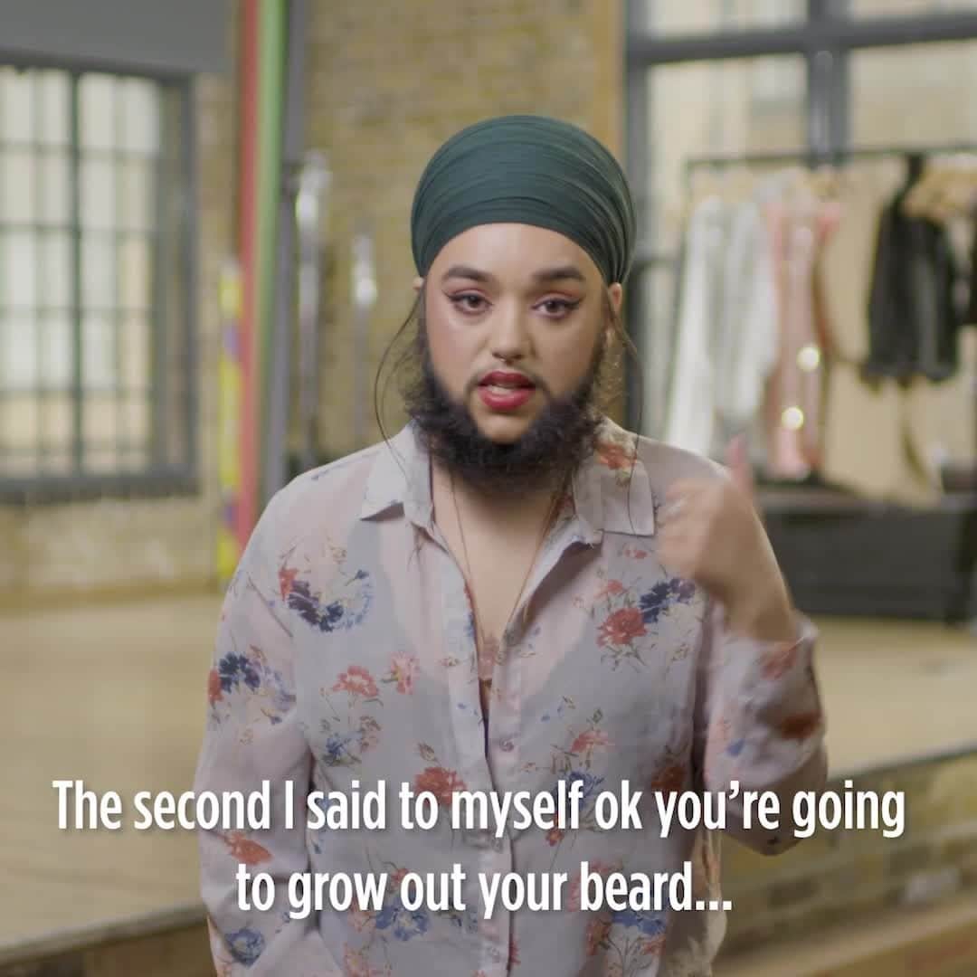 のインスタグラム：「The second instalment of the Bold is Beautiful ‘5 minutes with…’ series! 💕 In this month’s episode we’re with the INCREDIBLE @harnaamkaur, a body positive activist and founder of the #mybodymychoice campaign 💕 Watch the full video with Harnaam via the link in bio #boldisbeautiful」