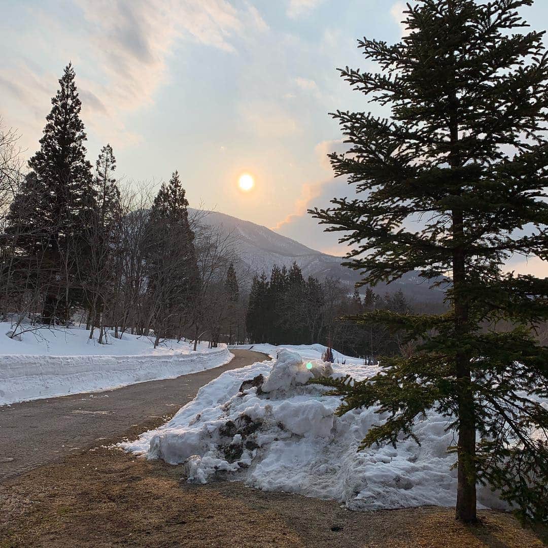 クリス智子さんのインスタグラム写真 - (クリス智子Instagram)「あたたかい、雪の風景。 子どもたちは、大興奮。」3月15日 16時20分 - chris_tomoko