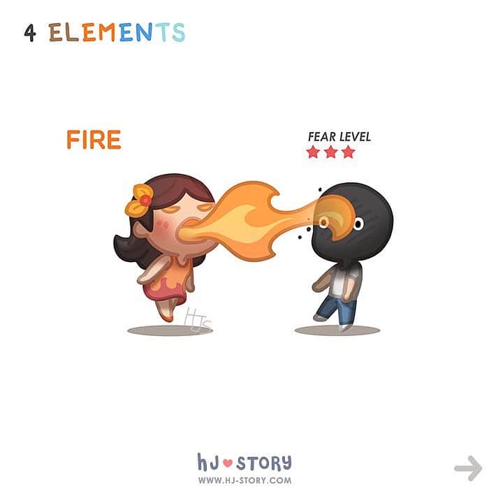 9GAGさんのインスタグラム写真 - (9GAGInstagram)「Which element is your worst fear 👻 Follow @couple for more #couplegoals - ✏ @hjstory.official - #couple #relationship #relationshipgoals #comic #elements #thelastairbender」3月15日 17時16分 - 9gag