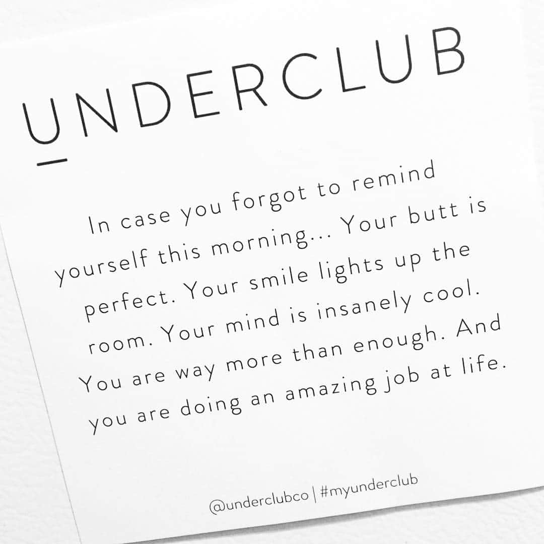 カロリナ・クルコヴァさんのインスタグラム写真 - (カロリナ・クルコヴァInstagram)「Very good reminders... thank you MOM for sending this to me!! Everyone else, read this and remind yourselves that it’s true. 🍑😁💪🏼 #myunderclub @underclubco」3月15日 22時44分 - karolinakurkova
