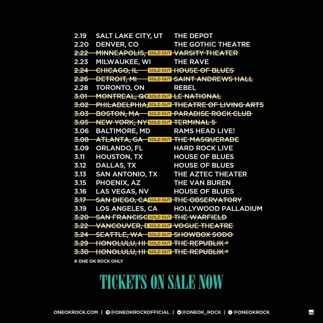 ONE OK ROCKさんのインスタグラム写真 - (ONE OK ROCKInstagram)「Can't wait to see you guys! #ONEOKROCK #EyeoftheStorm」3月15日 17時31分 - oneokrockofficial