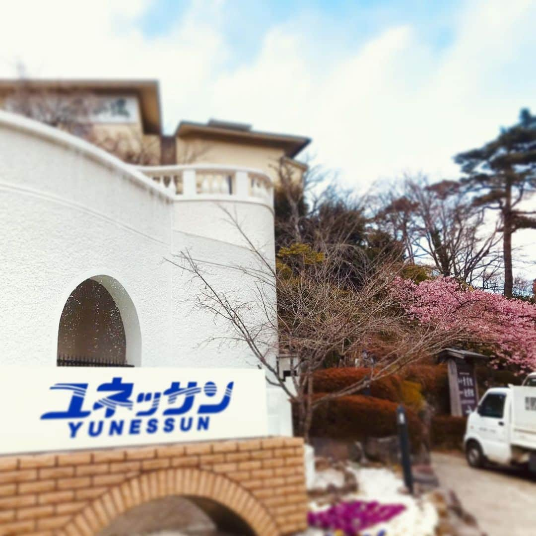 箱根小涌園 ユネッサンさんのインスタグラム写真 - (箱根小涌園 ユネッサンInstagram)「春の便り🌸 横浜や都内よりも標高が高い分、まだちょっと肌寒い箱根でも、今日は春を感じることができました☺️ . 昨日ソメイヨシノの最新の開花予想が発表されたり、三寒四温だったりで、だんだん春の足音が聞こえてきますね👣  ユネッサンの入口近く、国道1号線沿いにある早咲きの桜が見頃を迎えています🌸  pic3のピンク色の花が咲いている木が、それです。 その手前、ちょっと寂しい木は、先月まで頑張ってくれた十月桜❣️ . . 早く、ぽっかぽかの春にならないかなぁ〜😊 . . . #桜 #寒桜 #河津桜 #早咲き桜 #春よ来い #私の花の写真 #ピンク #ピンク好き #春だね #sakura #cherryblossom #pink #flower #springhascome . . . #ユネッサン #箱根小涌園ユネッサン #箱根ユネッサン #箱根 #温泉 #箱根温泉 #箱根旅行 #yunessun #yunessun_japan #hakone #onsen #japantrip #japan #travelstagram #japanstagram #uniqueexperience」3月15日 19時04分 - yunessun_hakone