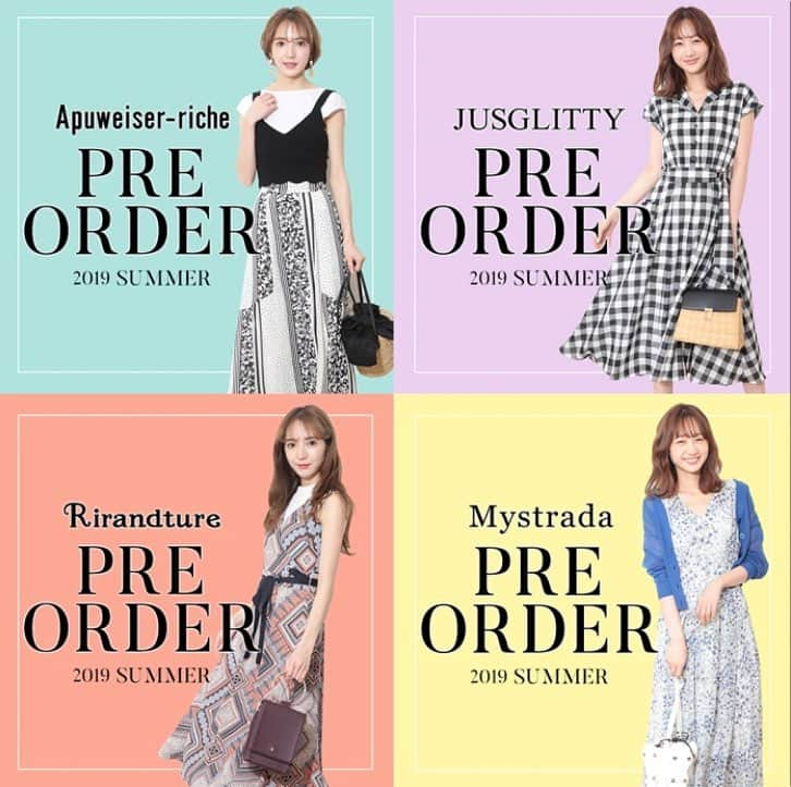 Arpege storyさんのインスタグラム写真 - (Arpege storyInstagram)「PRE ORDER☺︎ 今日から始まった3日間限りの10%OFF！ もちろんPRE ORDERの新作アイテムも対象です☺︎ Arpege storyでチェックしてください！  #Arpegestory #Apuweiserriche #JUSGLITTY #Rirandture  #Mystrada #PREORDER」3月15日 19時49分 - arpege_story