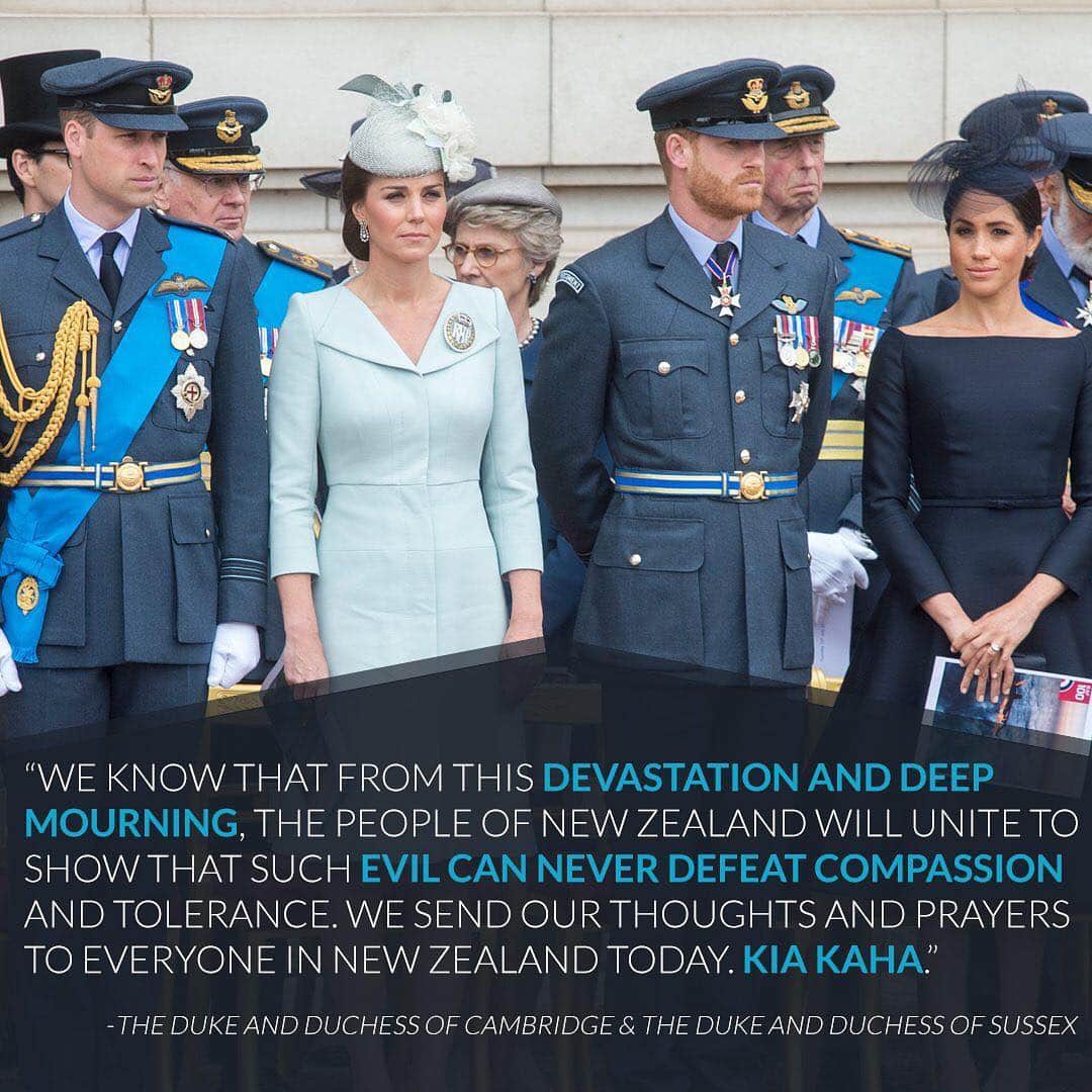 E! Onlineさんのインスタグラム写真 - (E! OnlineInstagram)「Prince William, Kate Middleton, Prince Harry and Meghan Markle are sending their love to New Zealand following the terror attack. Read the full statement at the link in bio. (📷: Paul Grover - WPA Pool/Getty Images)」3月15日 23時16分 - enews
