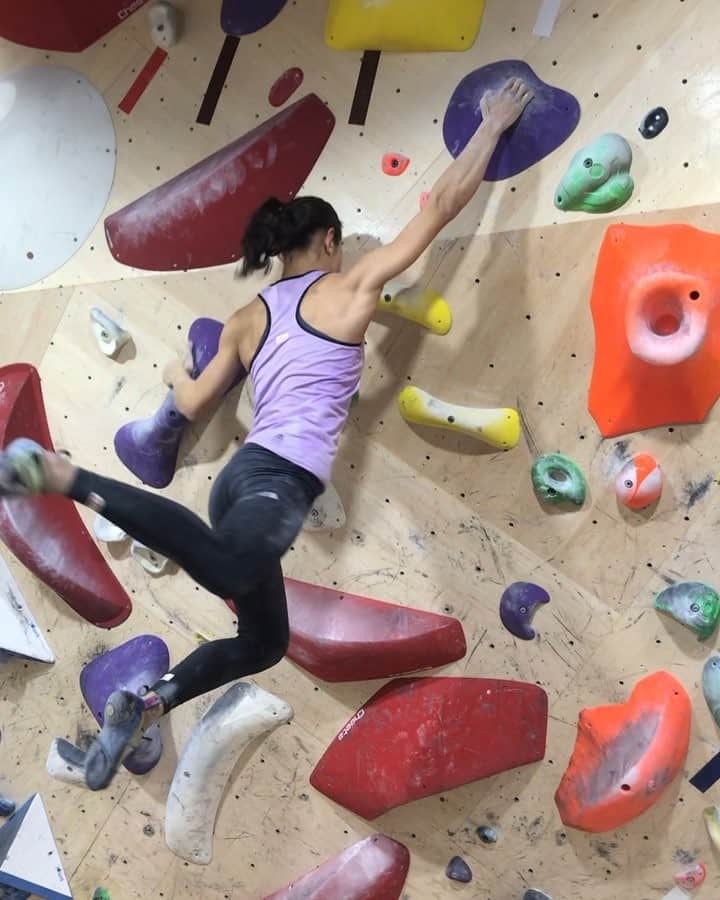 野口啓代のインスタグラム：「I climb first time at @bpumpyokohama after renewal opened! * * * リニューアルして初めての横ぱん🐬🚢 昔はよく通ってたなぁ〜。駅からの道とかお店とか全然変わってなくて、懐かしくて嬉しかった🎵楽しかったからこれから定期的に行こっと😍🤩😎」