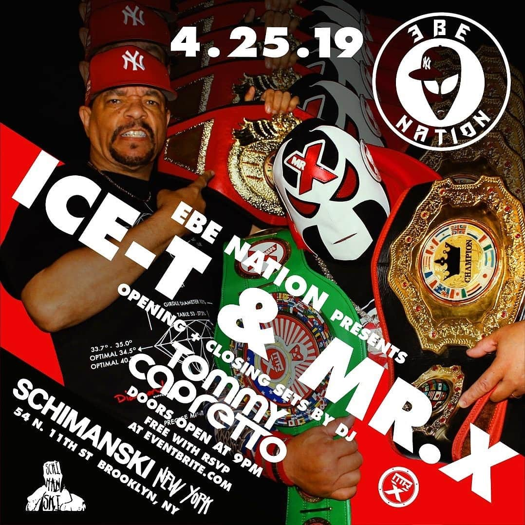 アイス-Tさんのインスタグラム写真 - (アイス-TInstagram)「Electronic Beat Empire night in Brooklyn! Free. MR X Live April 25th.. Do not miss this! @electronicbeatempire @themrxshow @djafrikaislam」3月16日 0時03分 - icet