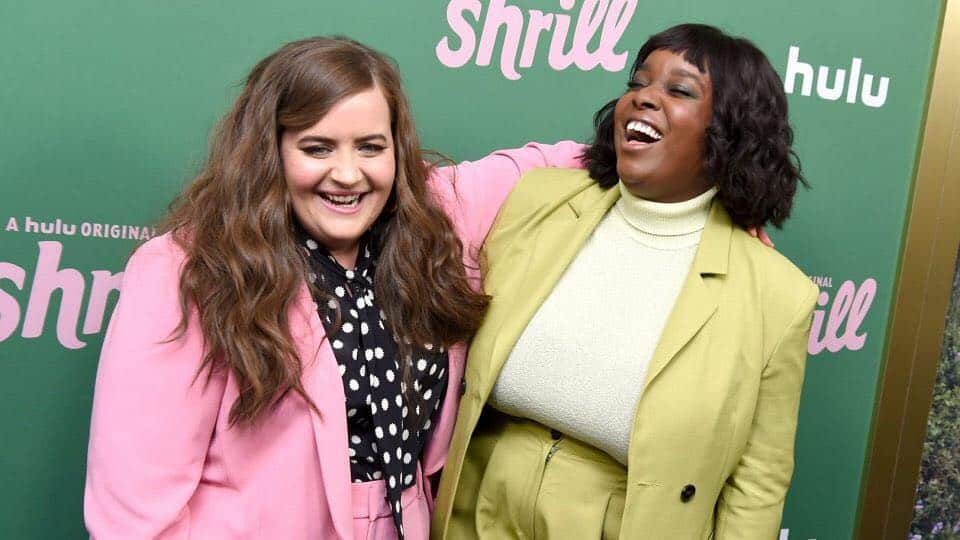 エイディー・ブライアントのインスタグラム：「SHRILL IS HERE! All episodes on @hulu right now!!! I love you @lollyadefope !!!」
