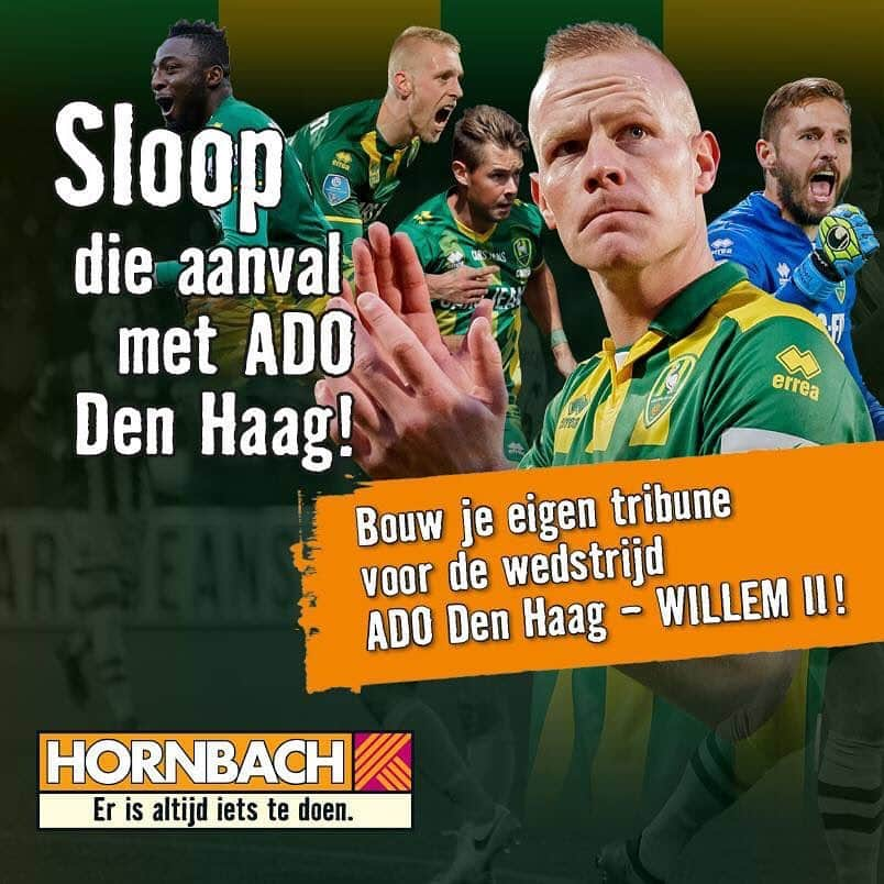 ADOデン・ハーグさんのインスタグラム写真 - (ADOデン・ハーグInstagram)「Support ADO Den Haag vanaf je eigen tribune! 🛠 Samen met HORNBACH geven wij jou (en je vrienden) de kans om je eigen tribune te bouwen. 👉 Ga nu naar adodenhaag.nl/tribune en meld je aan!」3月16日 0時32分 - adodenhaag