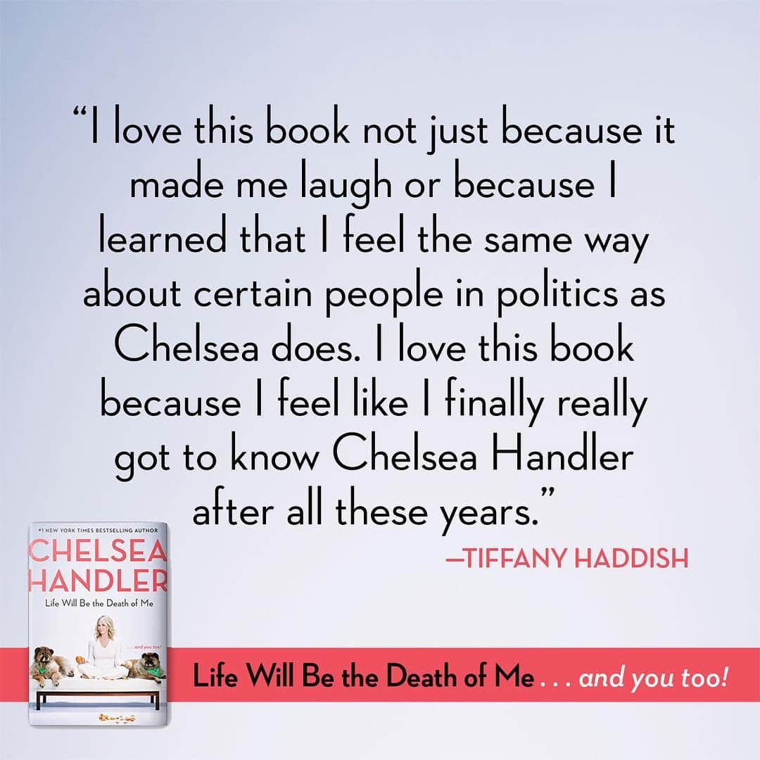 チェルシー・ハンドラーさんのインスタグラム写真 - (チェルシー・ハンドラーInstagram)「🏆 #LifeWillBeTheDeathofMe out April 9! @tiffanyhaddish」3月16日 0時36分 - chelseahandler
