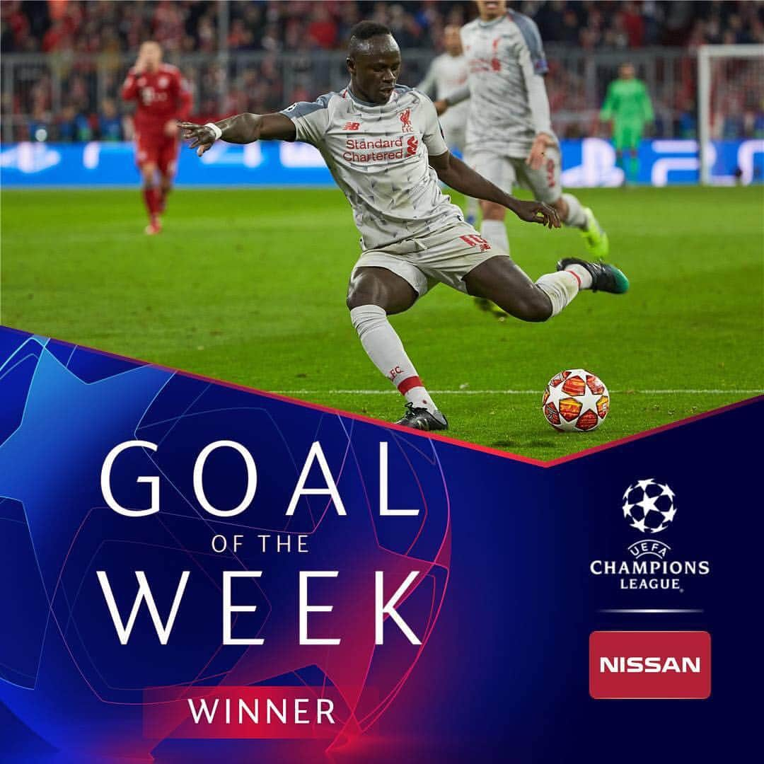 UEFAチャンピオンズリーグさんのインスタグラム写真 - (UEFAチャンピオンズリーグInstagram)「1⃣⚽️ Oh Mané, Mané! 👑  #UCL #GOTW」3月16日 0時44分 - championsleague