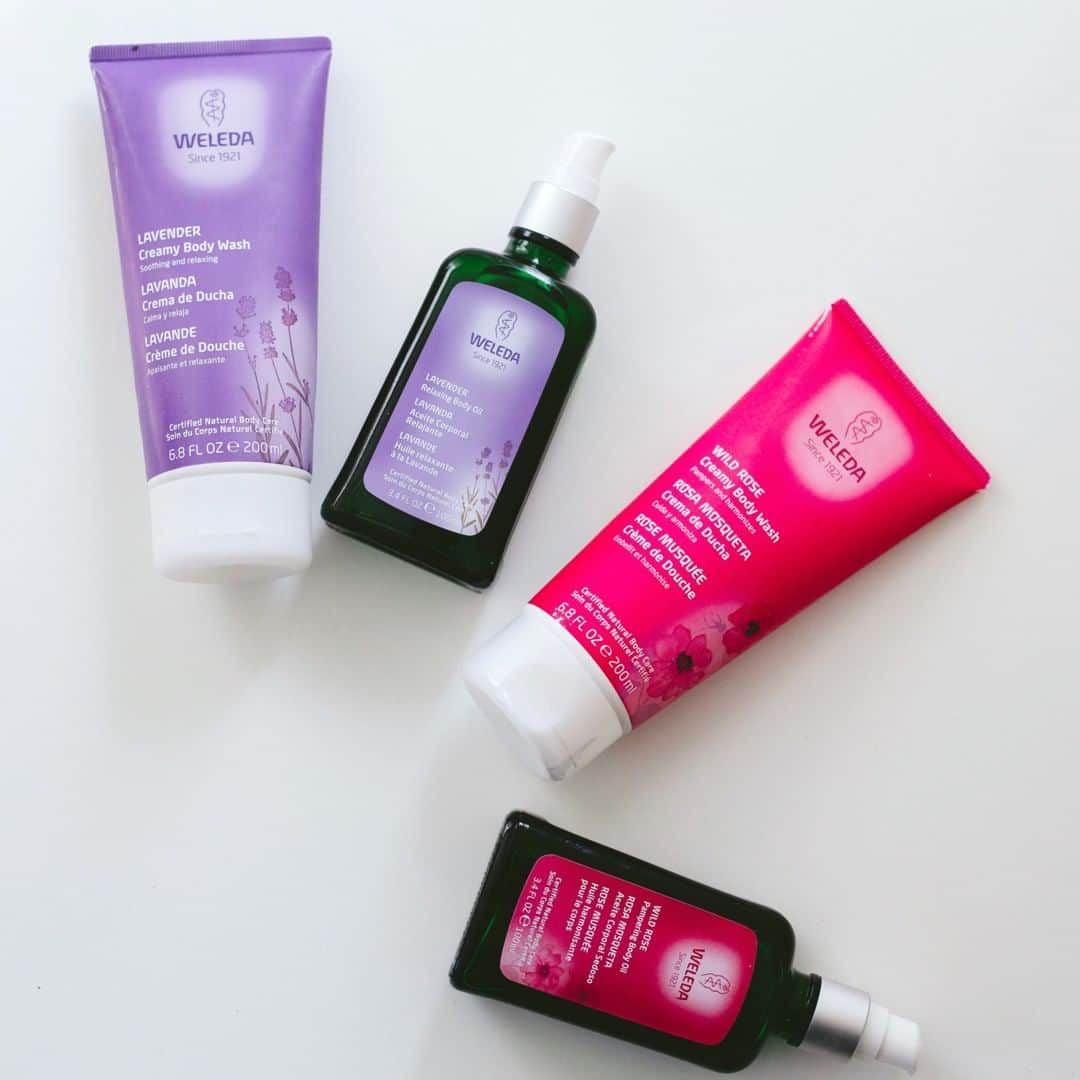 Weledaのインスタグラム：「Make every day feel like a spa day! After using one of our body washes, pamper your skin further with one of our hydrating body oils! 💐」