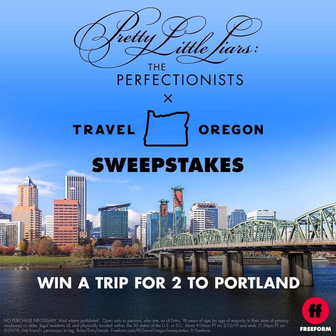 プリティ・リトル・ライアーズさんのインスタグラム写真 - (プリティ・リトル・ライアーズInstagram)「This is pretty perfect. _______ Tag a friend for a chance to win a trip to Portland. How to enter: follow both the @prettylittleliars and @TravelOregon Instagram accounts, comment #PLLTravelOregonSweepstakesEntry, and tag a friend.」3月16日 3時00分 - prettylittleliars