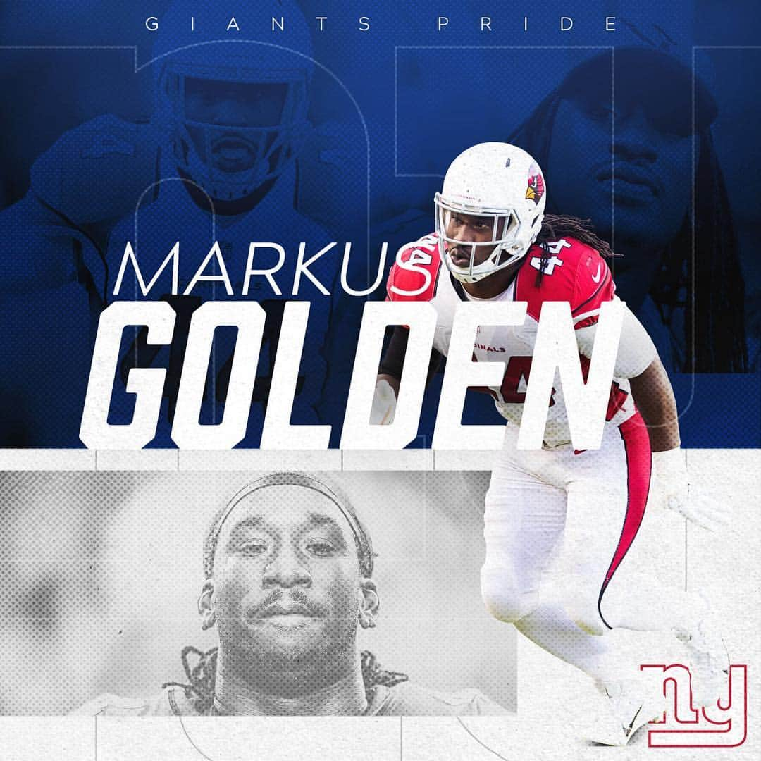 New York Giantsさんのインスタグラム写真 - (New York GiantsInstagram)「Welcome to Big Blue, @markusgolden!」3月16日 3時10分 - nygiants