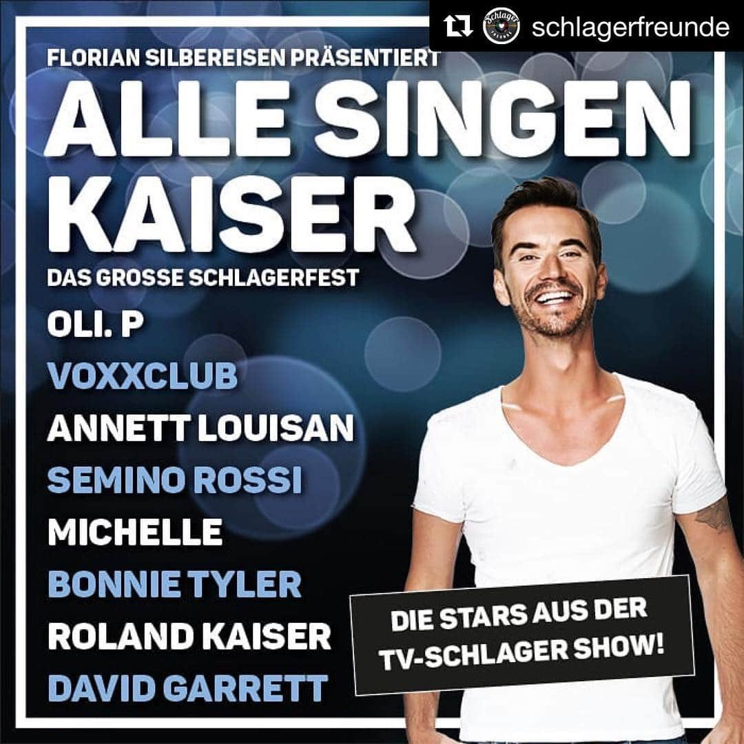 デイヴィッド・ギャレットさんのインスタグラム写真 - (デイヴィッド・ギャレットInstagram)「#Repost @schlagerfreunde ・・・ Morgen lautet das Motto "Alle singen Kaiser". 🤩 Florian Silbereisen und seine Gäste erweisen @rolandkaiseroffiziell die Ehre und werden mit ihm singen und feiern.  Mit dabei sind u.a. Semino Rossi, @oli.p_offiziell @voxxclub_official @michelle_aktuell und noch viele mehr. 😊 ORF2 und ARD übertragen live ab 20:15 Uhr. Nicht verpassen. 😉 #davidgarrett #live #tv」3月16日 3時35分 - davidgarrettinsta